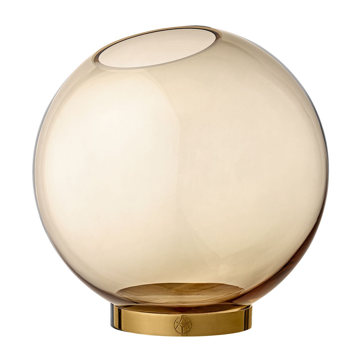 AYTM  Globe vase, large, amber - gold