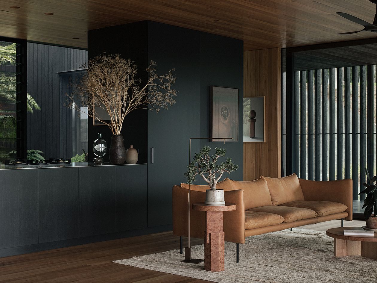 An image of the living room decor of Federal House, designed by Edition office.