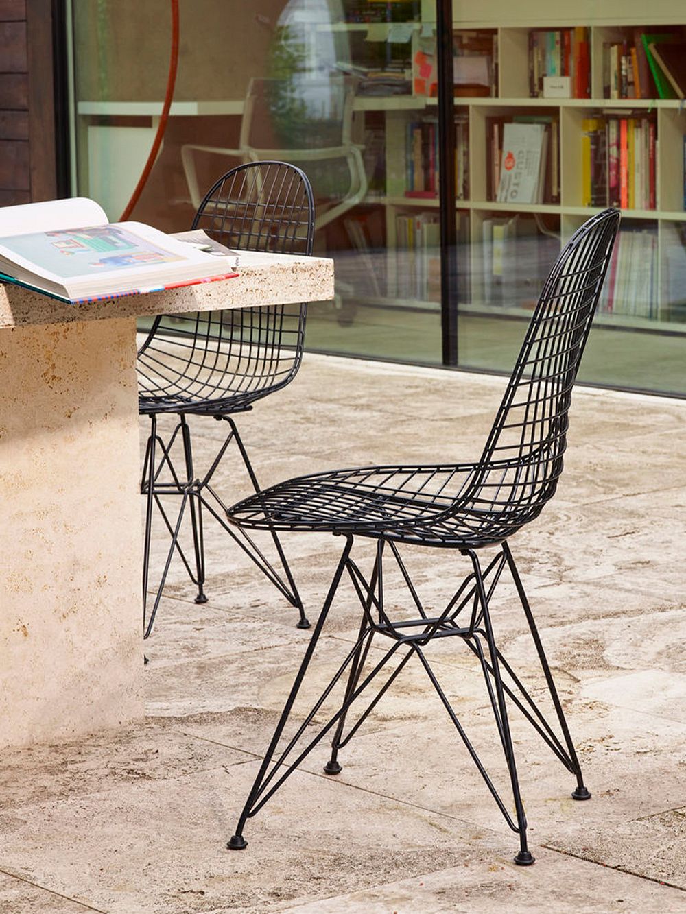 Vitra Wire Chair DKR, black