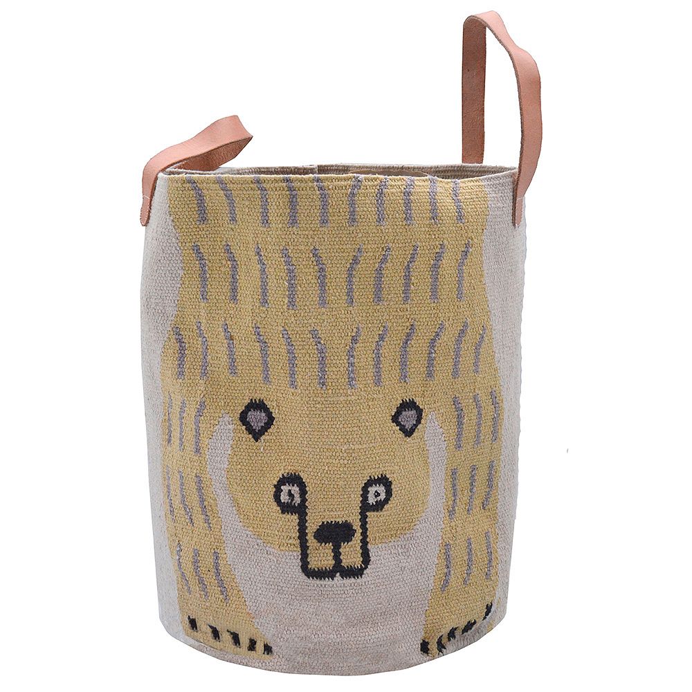 A product image of the Bear storage basket by MUM's.