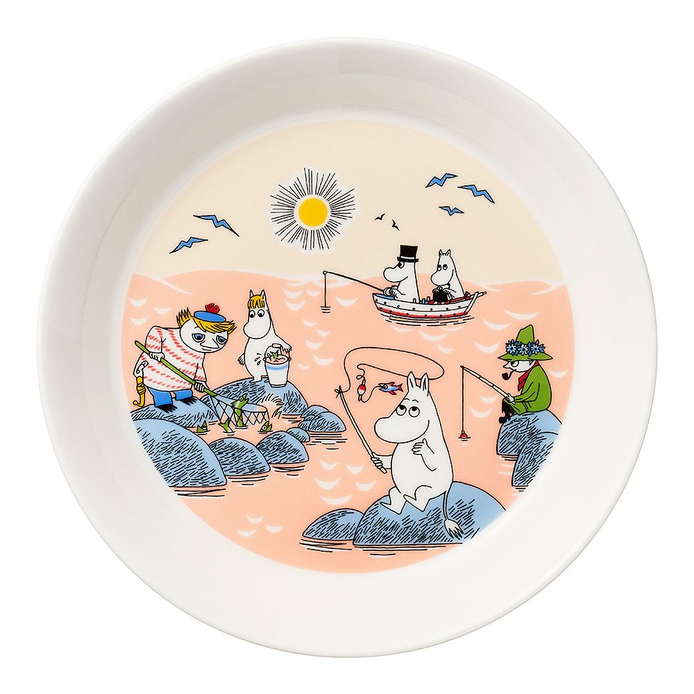 Arabia's Moomin summer plate 2022, Fishing