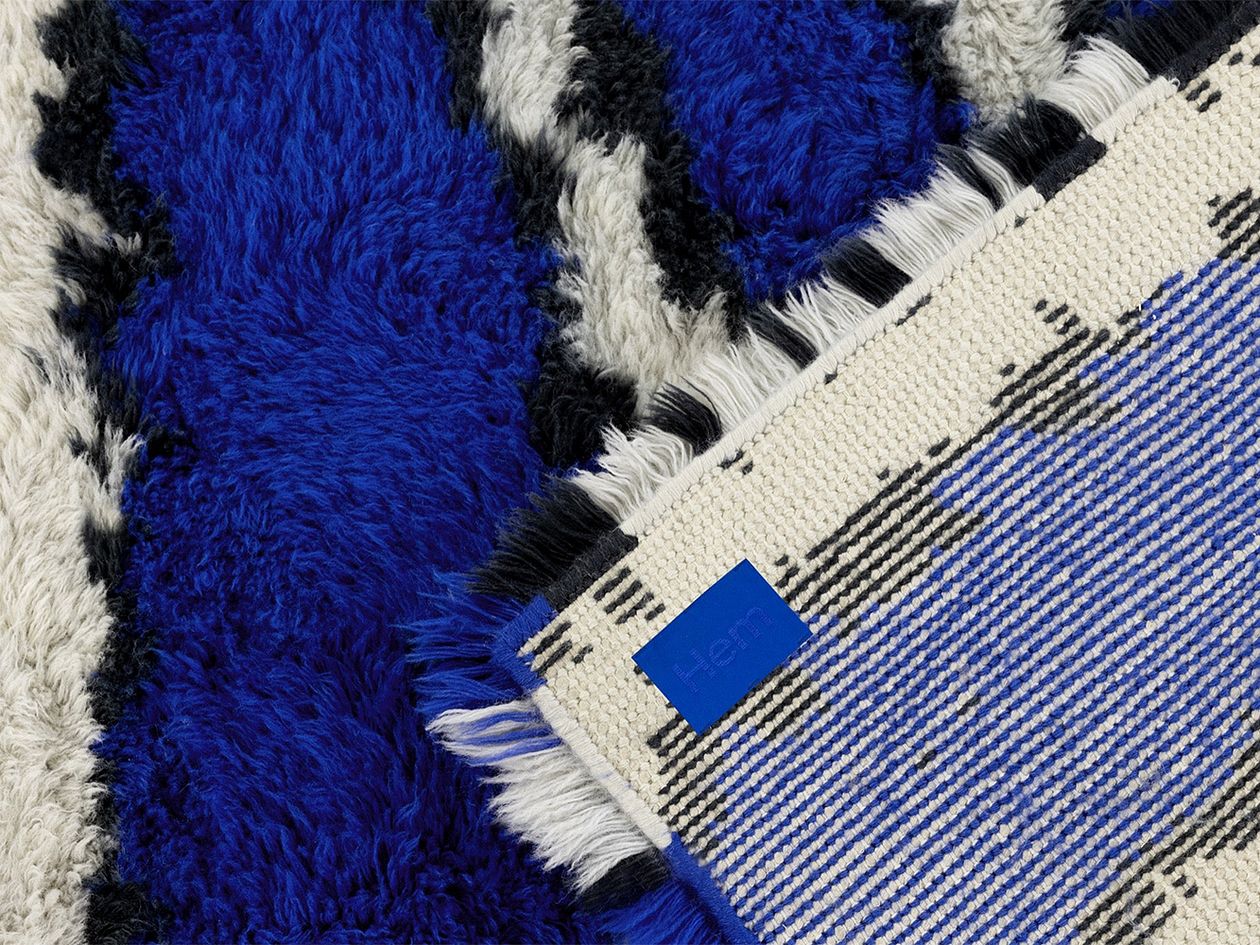 Hem's Monster rug in blue shades
