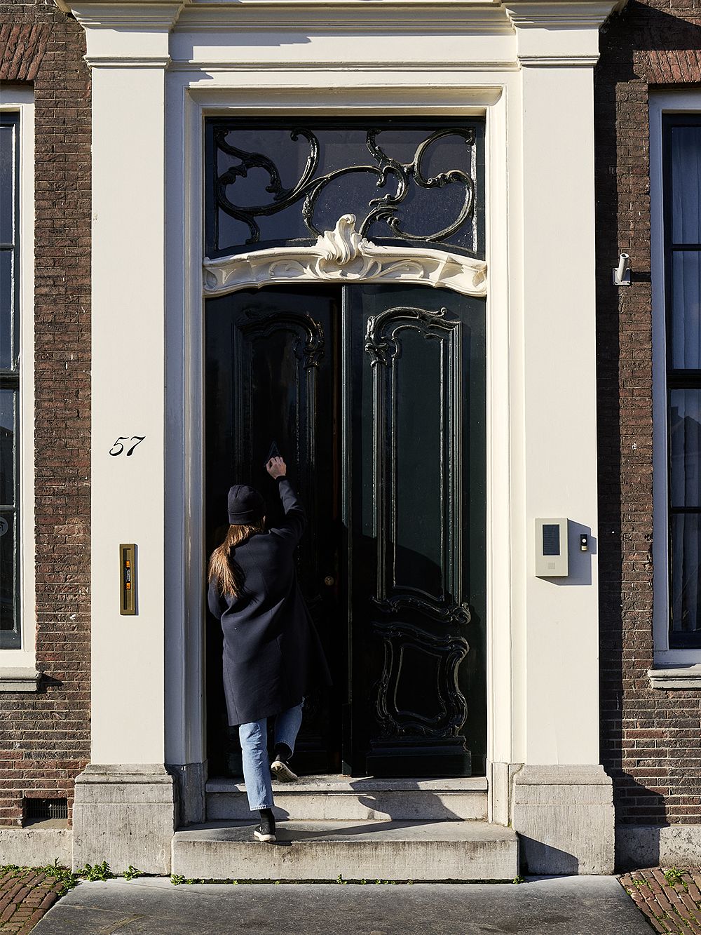 Rachel Griffin on her way to her workspace in Rotterdam.