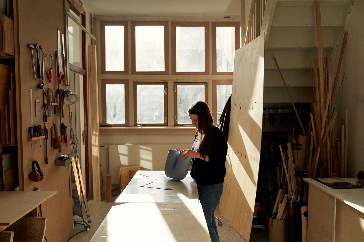 Rachel Griffin at her studio.