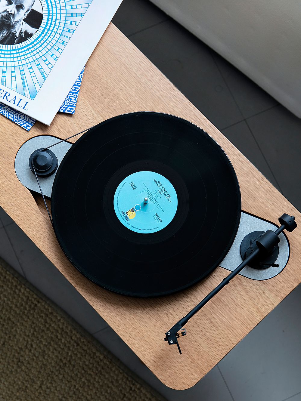 Wooden Turntable record player by Harri Koskinen
