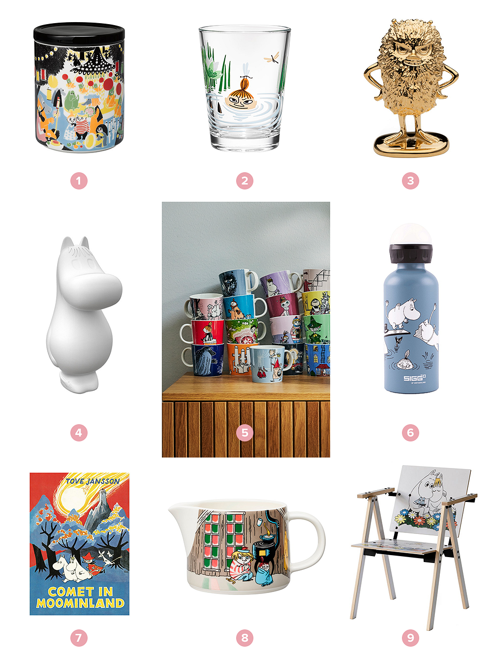 Moomin products at Finnish Design Shop