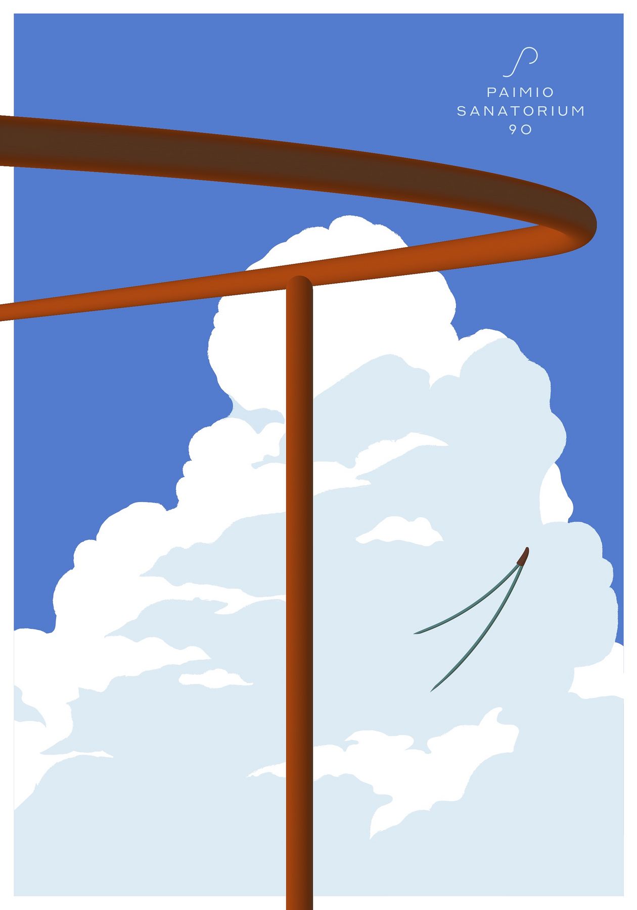 Tuukka Tujula's poster design “Raitis ilma”.