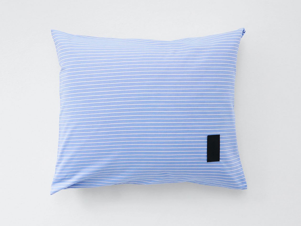 Magniberg  Wall Street Oxford pillowcase, striped light blue