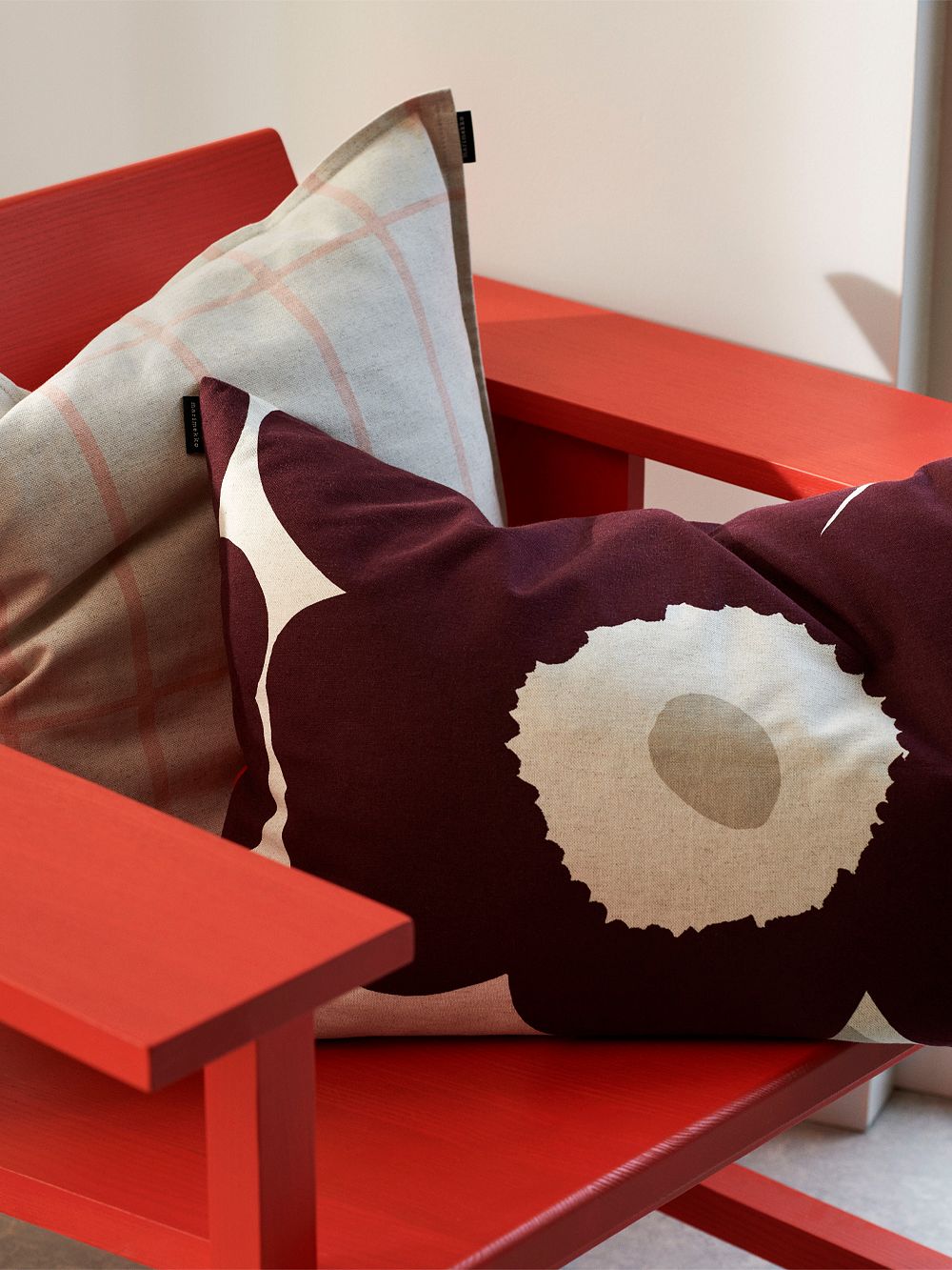 Marimekko Unikko cushion cover, cotton-linen