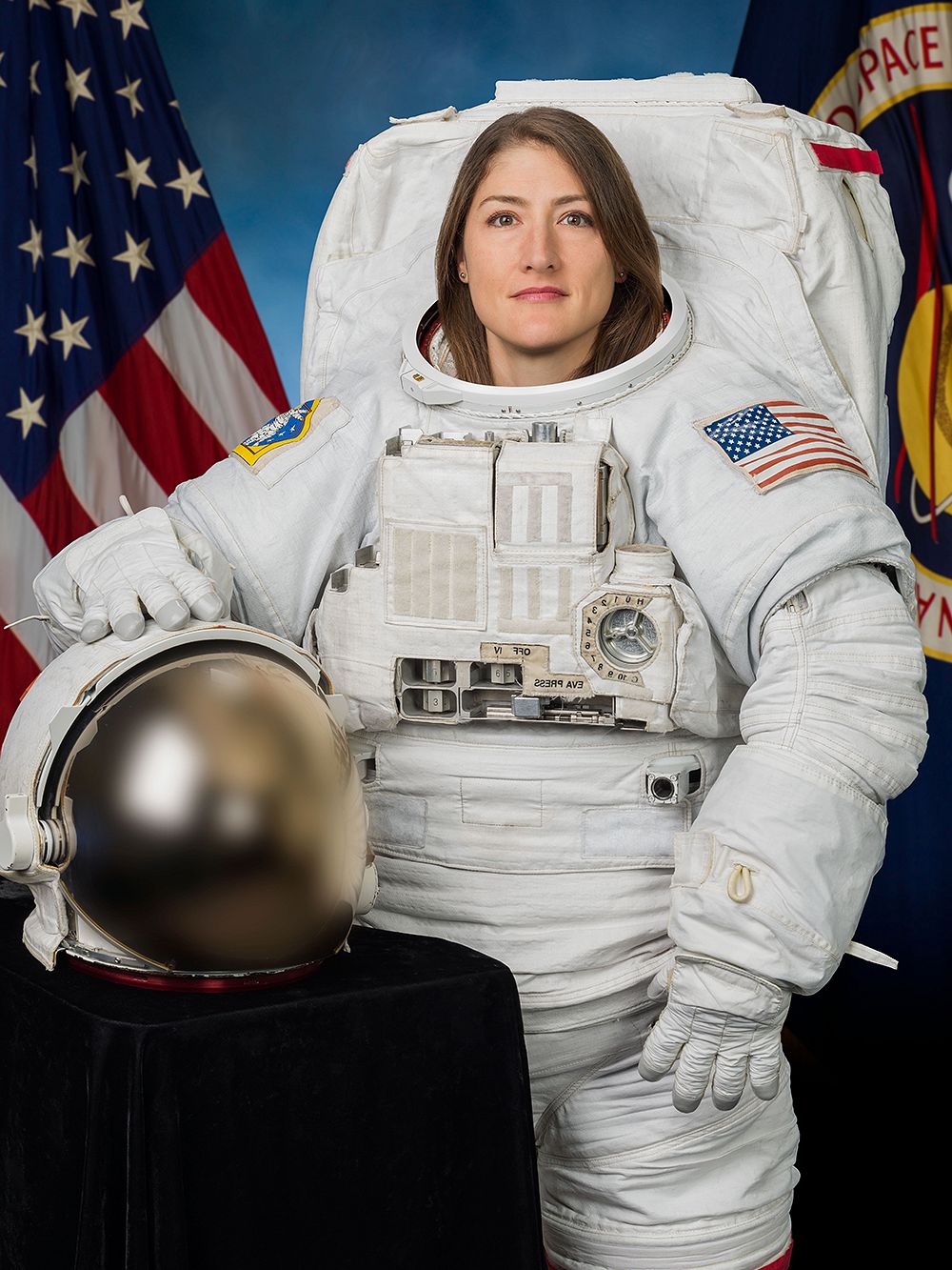 Official portrait of NASA astronaut Christina Koch