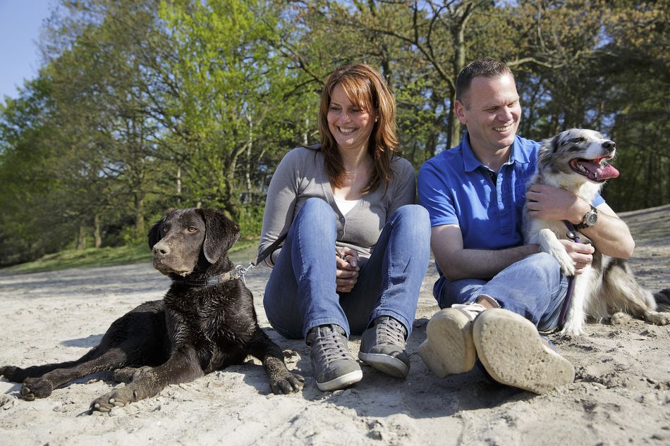 Familie met hond