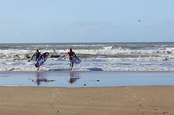 Surfen in de Noordzee