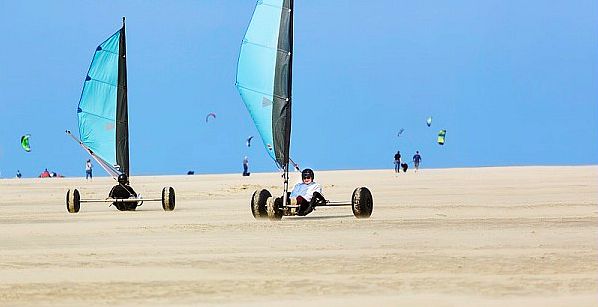 Buggykiting bij Port Zélande 