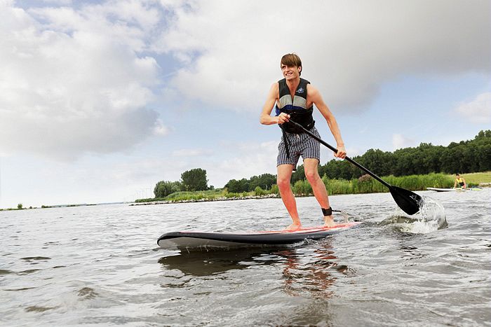 Stand up paddling bij Center Parcs