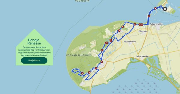 Rondje Renesse, Fietsroute Zeeland, Fietsen, Port Zelande