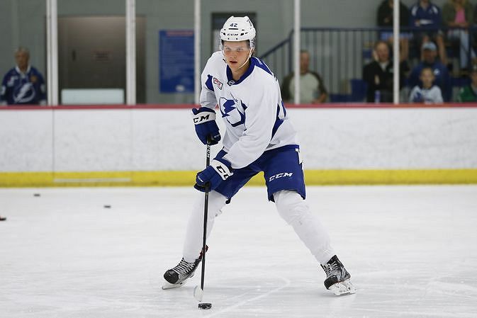 Otto Somppi on Tampa Bay Lightningin seitsemännen kierroksen varaus kesältä 2016. Kuva: Mark MoLoglio / AOP