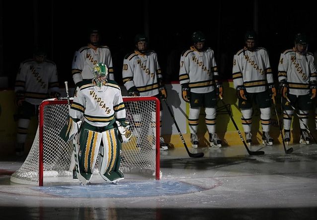 Atte Tolvanen on Pohjois-Michiganin yliopiston ykkösvahti. Kuva: Northern Michigan University