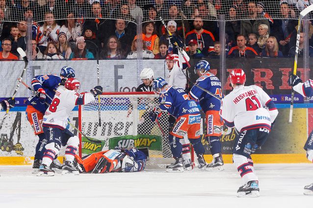 Miro Heiskanen oli pyörittämässä ylivoimaa sekä HIFK:n toisen että kolmannen maalin aikana. Kuva: Jukka Rautio / Europhoto