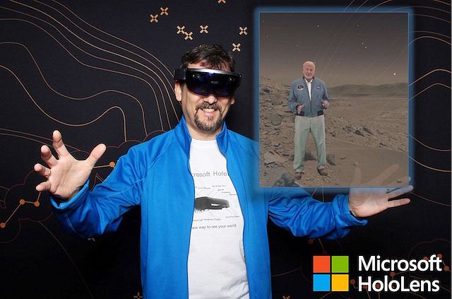 Wlaking on Mars with HoloLens
