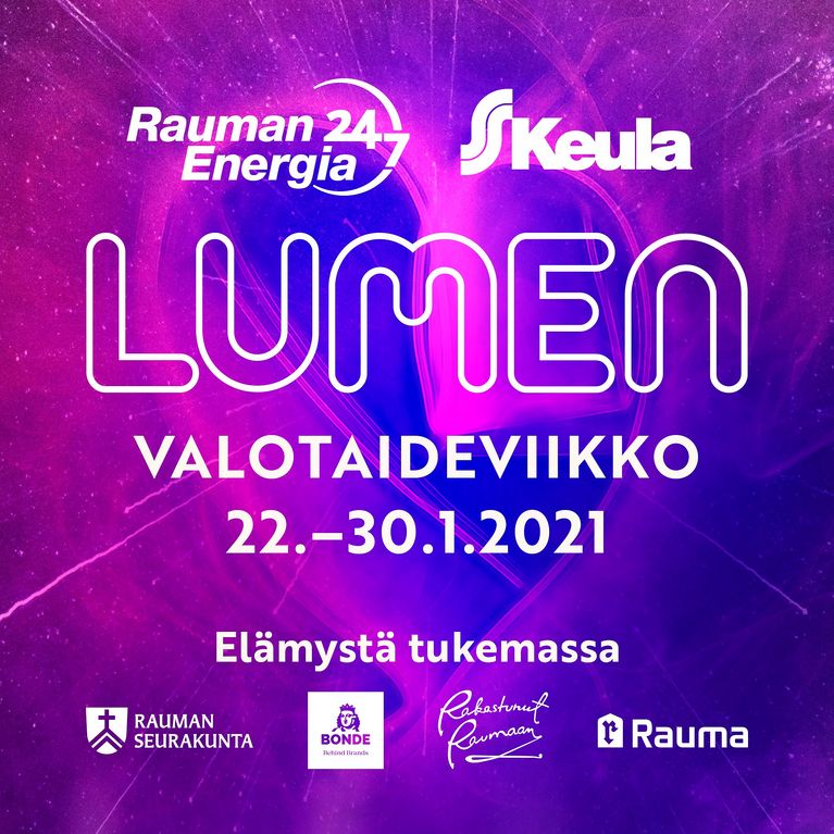 LUMEN valotaideviikko Raumalla 22.-30.1.2021