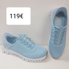 SKECHERS Glide-Step vaaleansininen Hinta 119€ kokoja 39,40,41  -Skechers Hands Free Slip-ins Glide-Step -vegaaninen sneaker on suunniteltu Heel Pillow -pehmusteella -päällinen kestävä Mesh-kangas -kiinteät joustonauhat -Air-Cooled Memory Foam -mukavuussisäpohja -Glide-Step pehmustettu välipohja -Erittäin joustava pitävä ulkopohja -Konepestävä HUOM! Skechers malleissa reilu mitoitus, ota numeroa pienempi,kuin normaalisti käytät