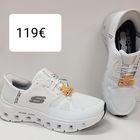 SKECHERS Slip-ins: Glide-Step Pro valkoinen Hinta 119€ kokoja 36,37,38,39,40  -kangas päällinen joustonauhoilla -Erittäin joustava ulkopohja -Hands Free Slip-ins -Eksklusiivinen Heel Pillow pitää jalkasi turvallisesti paikallaan -Glide-Step geometrinen välipohja suunniteltu antamaan luonnollista liikettä jokaisella askeleella Air-Cooled Memory Foam pehmustettu mukavuuspohjallinen 100% vegaaninen -HUOM! reilu mitoitus, ota numeroa pienempi,kuin normaalisti käytät