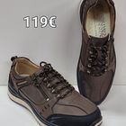 KUVA M3 G-Comfort Rolling Fitness Brown/Black Hinta 119€ Kokoja 42,43,44,45,46  -HUOM! Leveä lesti, reilusti myös varvaskorkeutta -nauhat+vetoketju, menee helposti jalkaan -päällinen nahkaa/kangasta nahkavuori, irroitettava pohjallinen -rullaava pohja, helpot kävellä, säästää polvia ja niveliä -Erittäin pitävä GRIP-ulkopohja pituudeltaan normaalikokoa Pohjallisen pituus: 41=27,0cm 42=27,6cm 43=28,2cm 44=28,8cm 45=29,4cm 46=30cm