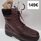 KUVA 18 G-Comfort viininpunainen Hinta 149€ Kokoja 37,38,39,40,41,42  HUOM! AITO lampaanturkisvuori! Vedenpitävä kalvo! -nauhat+vetoketju, menee helposti jalkaan -laadukasta, kestävää Yak-nahkaa, -irroitettava pohjallinen -Erittäin pitävä ulkopohja pituudeltaan normaalikokoa Pohjallisen pituus: 37=24,2cm 38=24,8cm 39=25,4cm 40=26,0cm 41=26,7cm 42=27,4cm