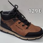 Kuva M107 BUGATTI ruskea/musta Hinta 129€ kokoja 41,42,43,44,45,46  WATERPROOF -päällinen vedenpitävää materiaalia - lämmin vuori -huopainen sisäpohja -pitävä kumipohja -vain nauhat, ei vetoketjua Lesti on leveä, pituudeltaan normaalikokoa. Sisäpohjan pituus: 41=27,2cm 42=27,8cm 43=28,4cm 44=29,0cm 45=29,7cm 46=30,4cm 