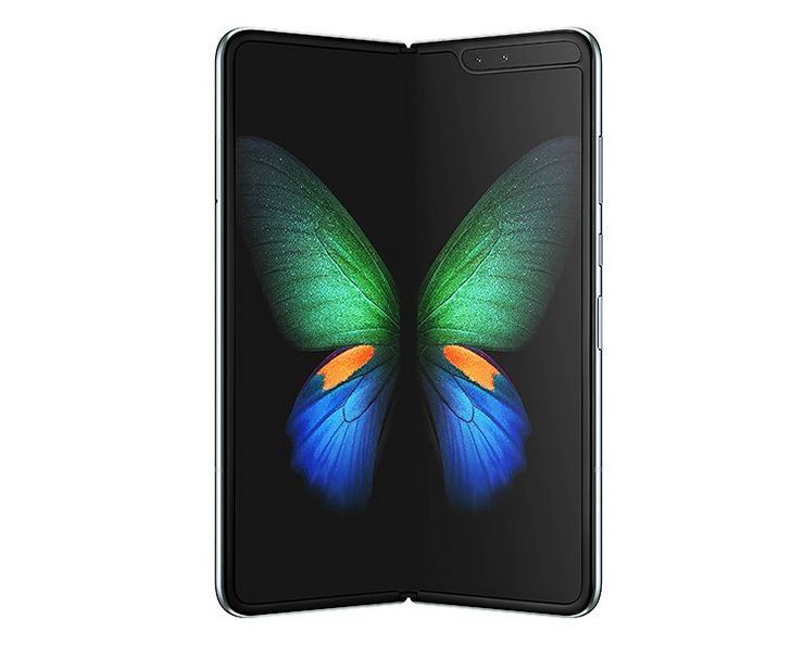 Samsung Galaxy Fold avautuu kirjan tavoin.