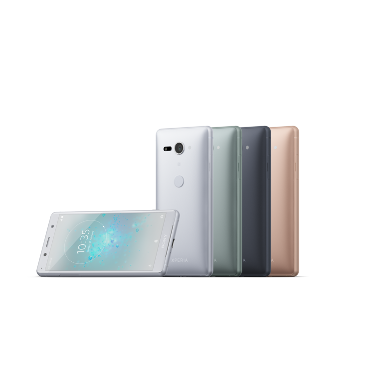 Xperia XZ2 Compact eri väreissä.