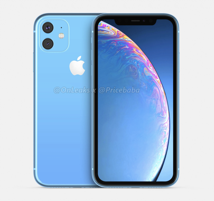 iPhone XR:n seuraaja. Kuva: OnLeaks / Pricebaba.