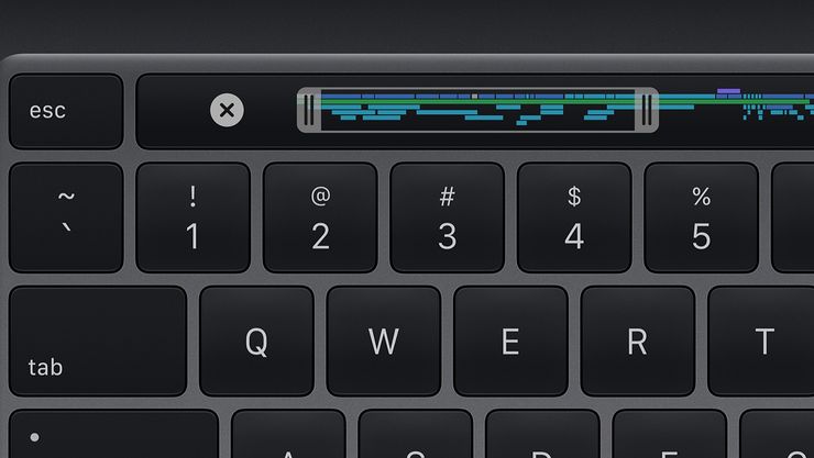 Esc-näppäin on nyt fyysinen eikä enää osana Touch Bar -näyttöriviä.