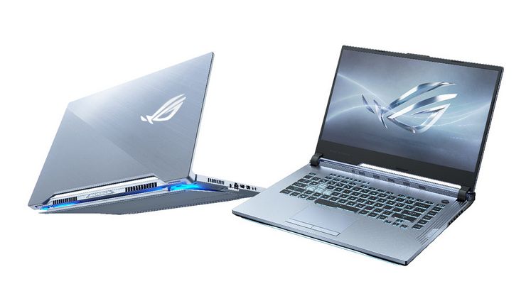 Asus ROG -peliläppäri Glacier Grey -värissä.