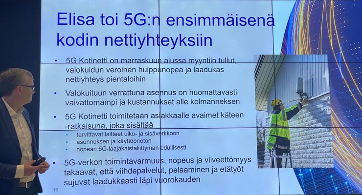 Elisa on lanseerannut myös 5G Kotinetti -palvelun korvaamaan kuituyhteyksiä.