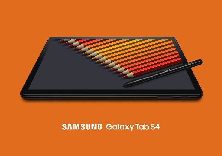 Galaxy Tab S4:n mukana toimitetaan S Pen -kosketusnäyttökynä.