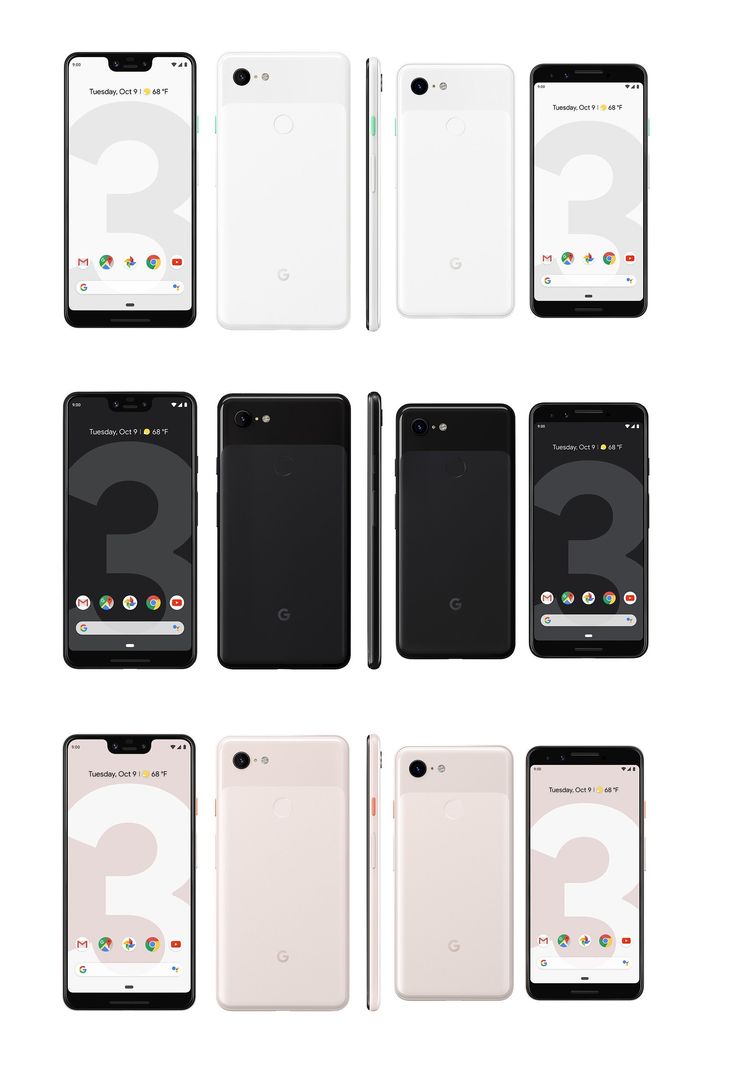 Google Pixel 3 ja Pixel 3 XL.