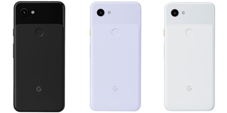 Pixel 3a -puhelinten värivaihtoehdot. Kuvissa Pixel 3a XL.