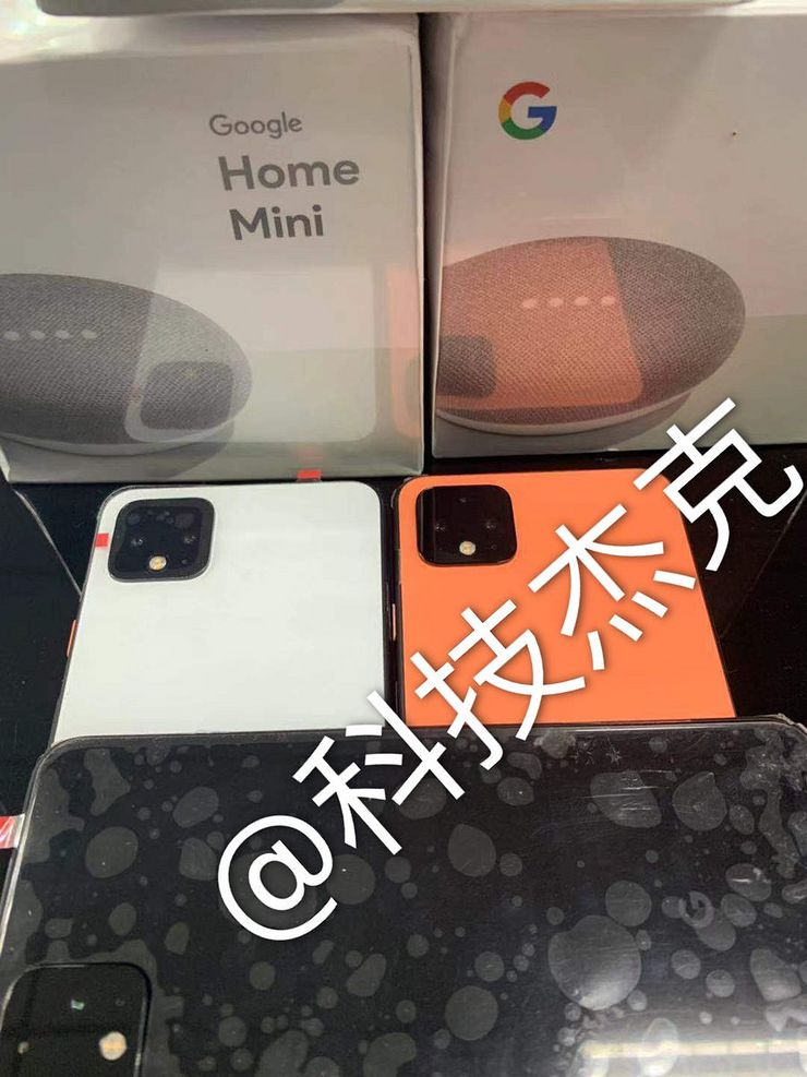 Google Pixel 4 eri väreissä.