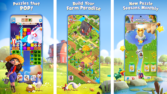 Hay Day Pop sisältää lukemattoman määrän tasoja.