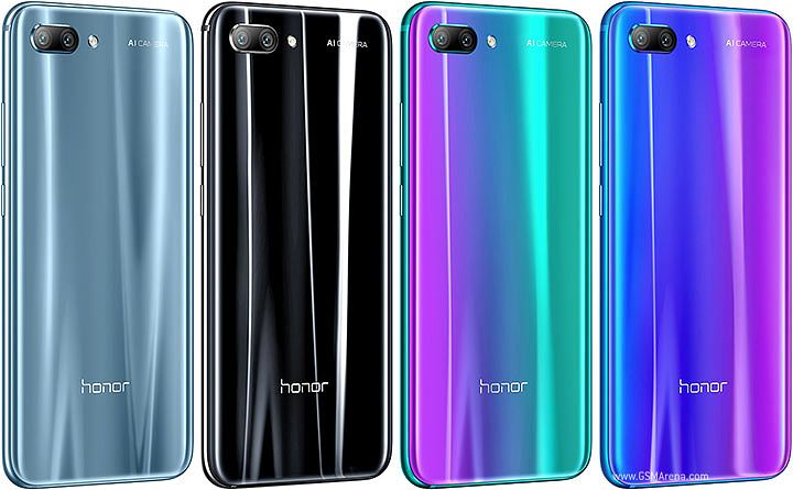 Honor 10:n värivaihtoehdot.