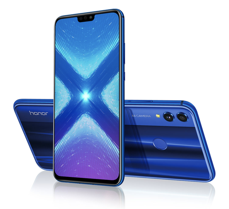 Honor 8X on varustettu kookkaalla 6,5 tuuman näytöllä.