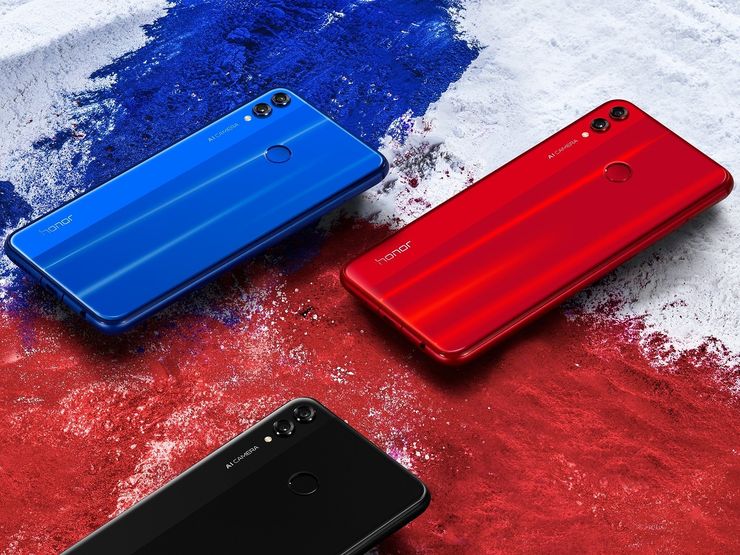 Honor 8X:n värivaihtoehdot.
