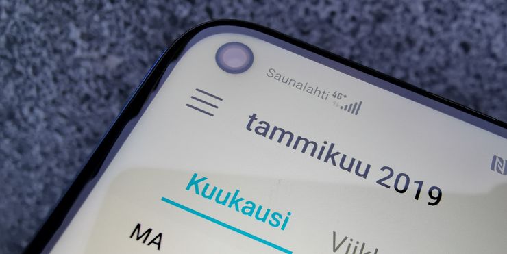 Kamerareikä näytössä on vielä erikoisuus Honor View20:ssä. Reiän halkaisija on 4,5 millimetriä.