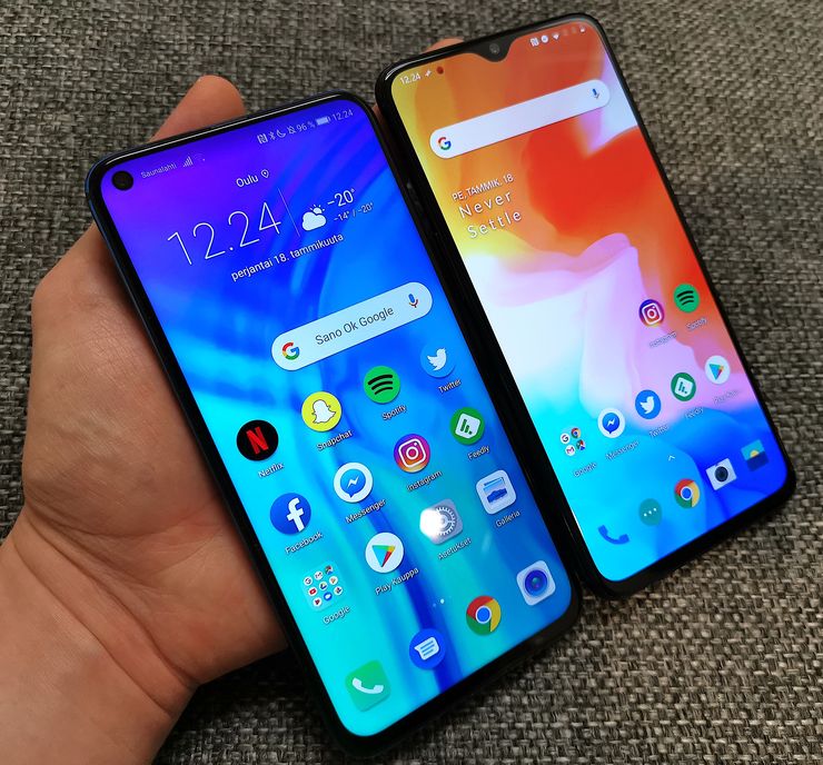 Honor View20 ja OnePlus 6T ovat toistensa kovimpia kilpailijoita.