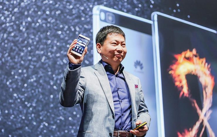 Huawein Richard Yu aiemmassa julkistustilaisuudessa.
