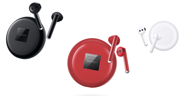 Huawei FreeBuds 3 -kuulokkeiden eri värivaihtoehdot.