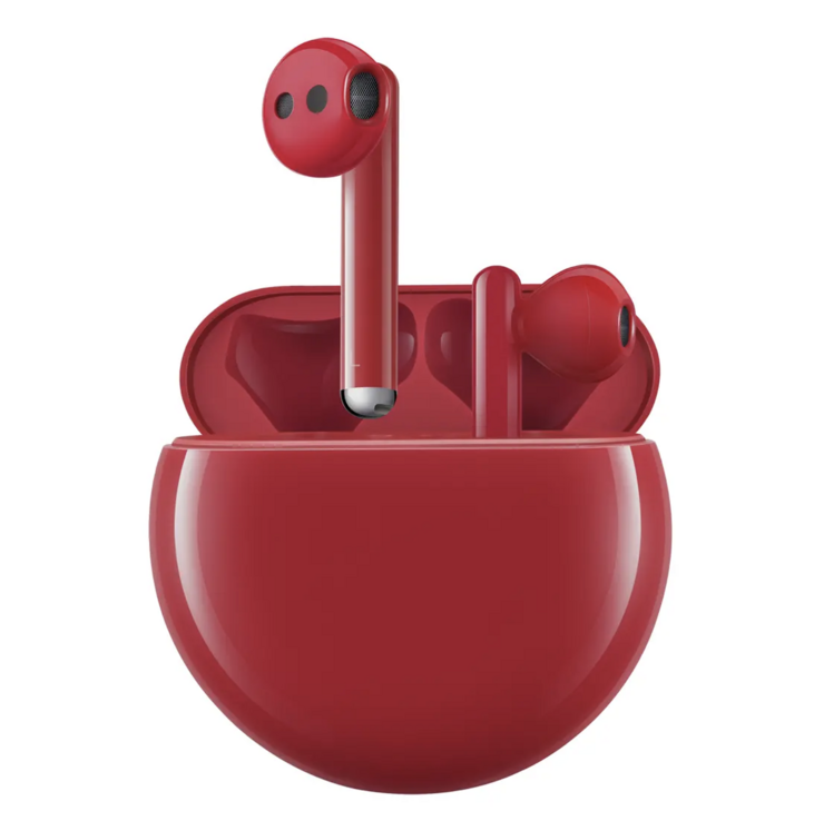 Huawei FreeBuds 3 -kuulokkeiden uusi punainen väri.