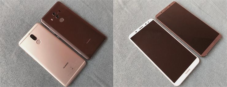 Mate 10 Lite ja lasipintainen Mate 10 Pro.