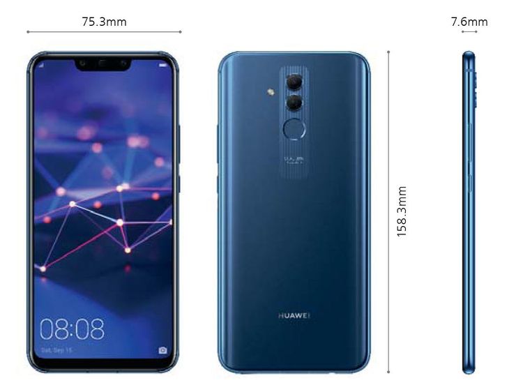 Mate 20 Liten mitatkin tiedetään jo.